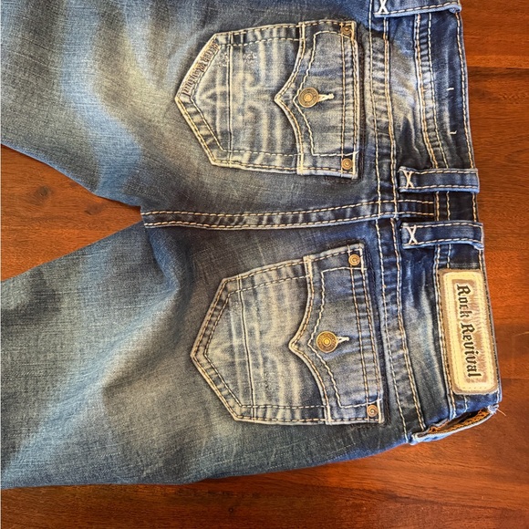 Rock Revival Women’s Blue Jeans (Melora) - Picture 3 of 3